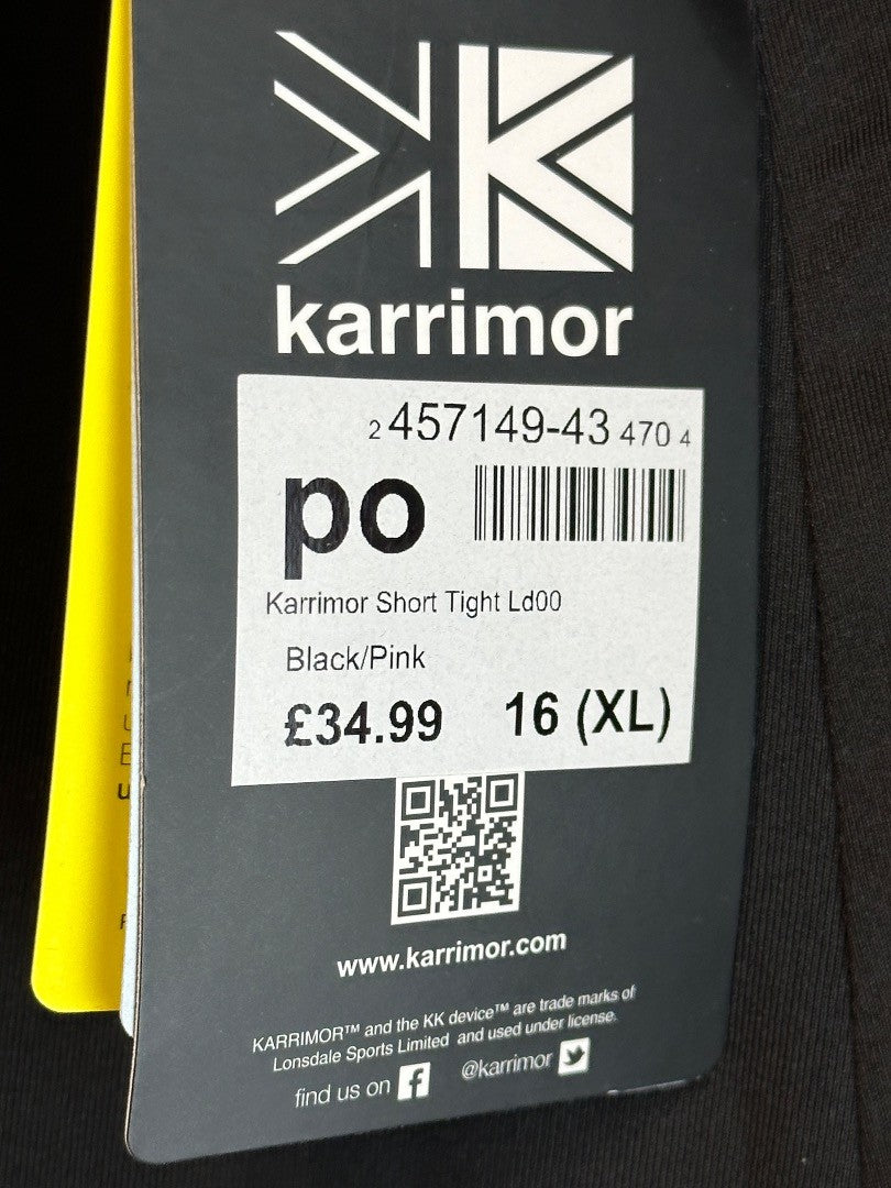 Karrimor Pink Size UK 16 Shorts Tight Ld00 leggings - BNWT