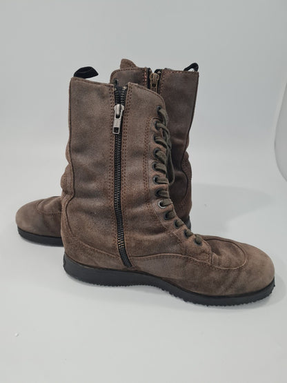 Hogan Zip up Boots with Laces Size 36 (EU)