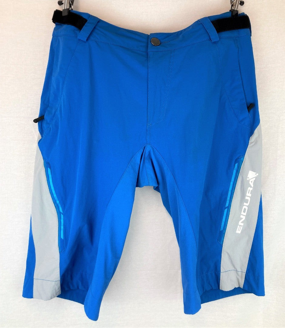 Endura - Men's UK Size M, Electric Blue Cycling Shorts