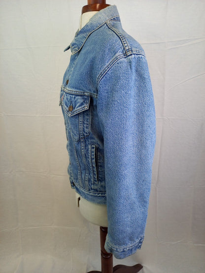 Levi's Lined Denim Vintage Red Tab Stonewash Trucker Jacket - Size Small