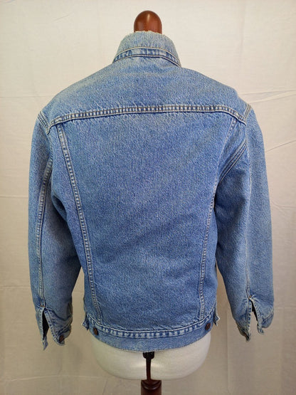 Levi's Lined Denim Vintage Red Tab Stonewash Trucker Jacket - Size Small