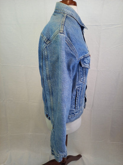 Levi's Lined Denim Vintage Red Tab Stonewash Trucker Jacket - Size Small