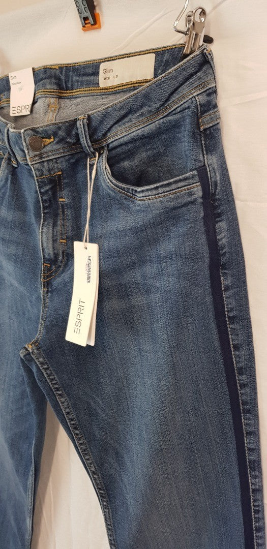 ESPRIT Mens Blue Slim Fit Jeans W32 L32 BNWT