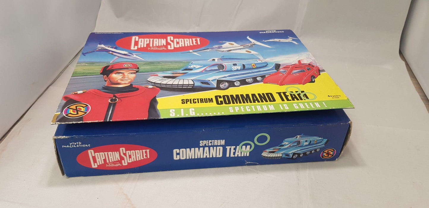 Vivid 1993, 90's Captain Scarlet Spectrum Command Team Boxed Set VGC