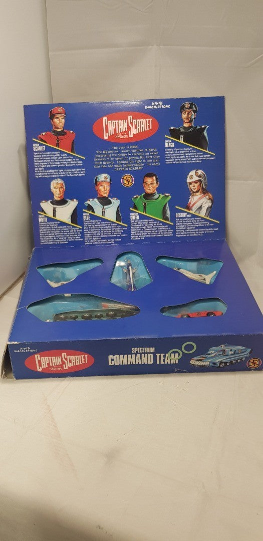 Vivid 1993, 90's Captain Scarlet Spectrum Command Team Boxed Set VGC