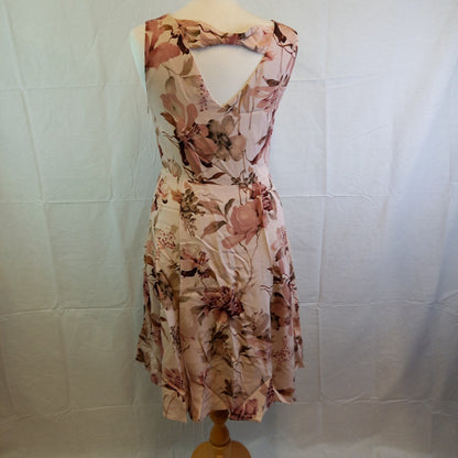 Phase Eight  Ladies Dress - Lined - Pinks - Floral - UK Size 14