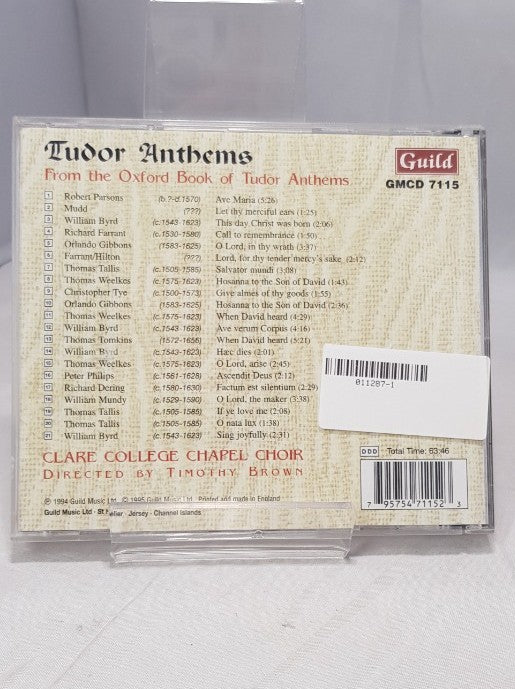 Tudor Anthems - Clare College Chapel Choir - CD VGC