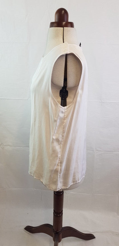 Banana Republic Ivory Vest Top Size L BNWT