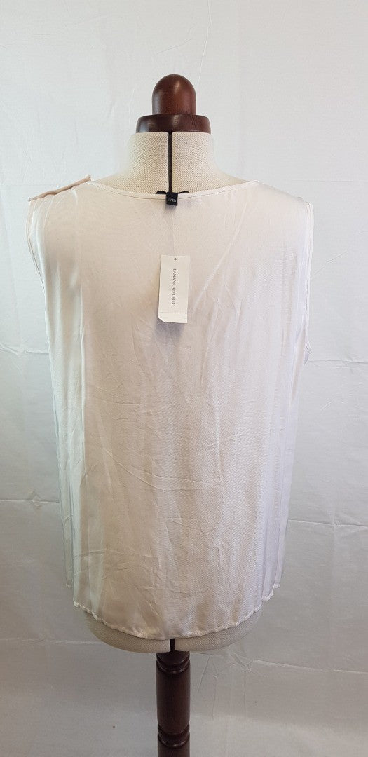 Banana Republic Ivory Vest Top Size L BNWT