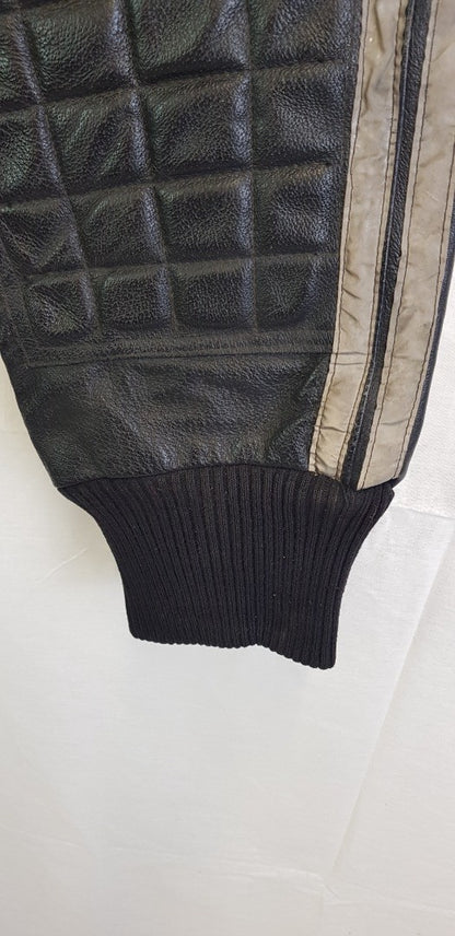 Motorbike/Motorcycle Trousers Lined With Aramid CE Protective Biker Armour - Black Leather