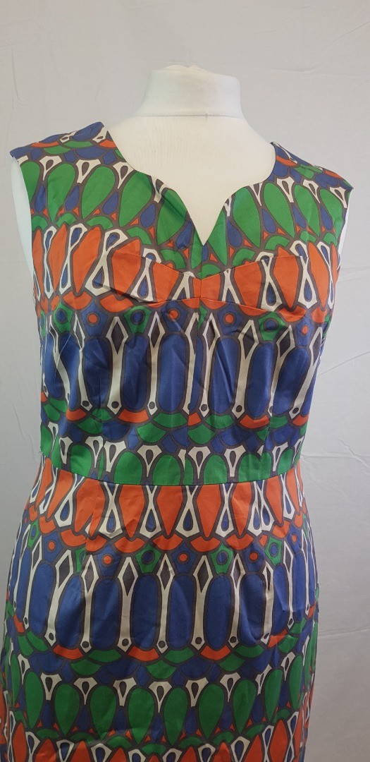 Boden Multicolour Summer Dress Size 14 VGC