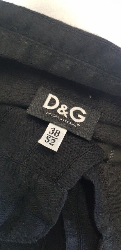 D&G Ladies Black Shirt Oversized Size 12 VGC