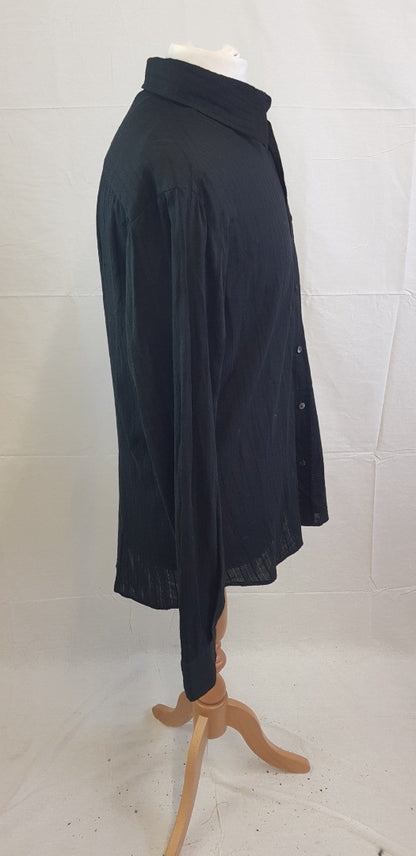 D&G Ladies Black Shirt Oversized Size 12 VGC