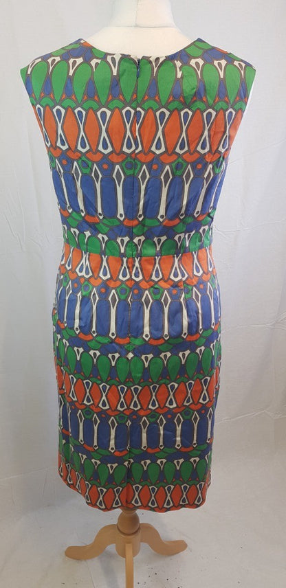 Boden Multicolour Summer Dress Size 14 VGC