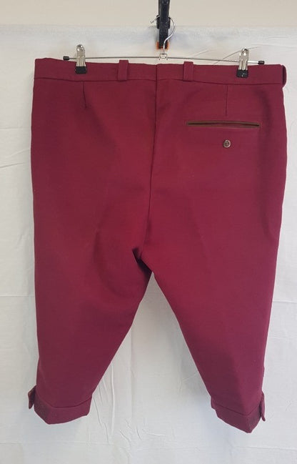 The Mole Hole Red Men's Moleskin Breeches 36W VGC