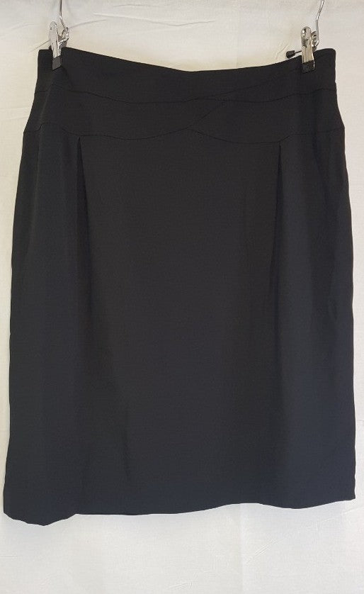 Minuet Petite Lined Black Skirt Size 16 BNWT