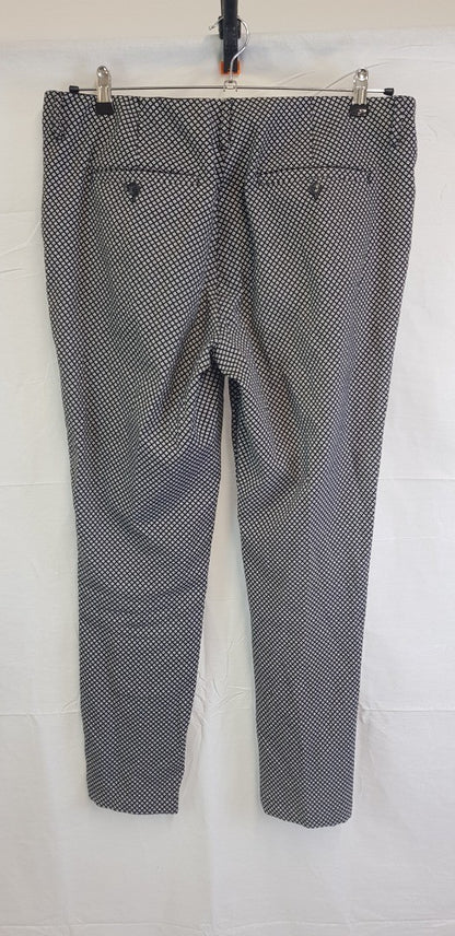 Rohan Ladies Black & White Walking Trousers Size 14R VGC