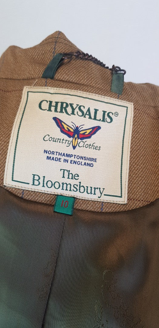 Chrysalis Country Clothes  The Bloomsbury Tweed Jacket Size 10 - Nearly New