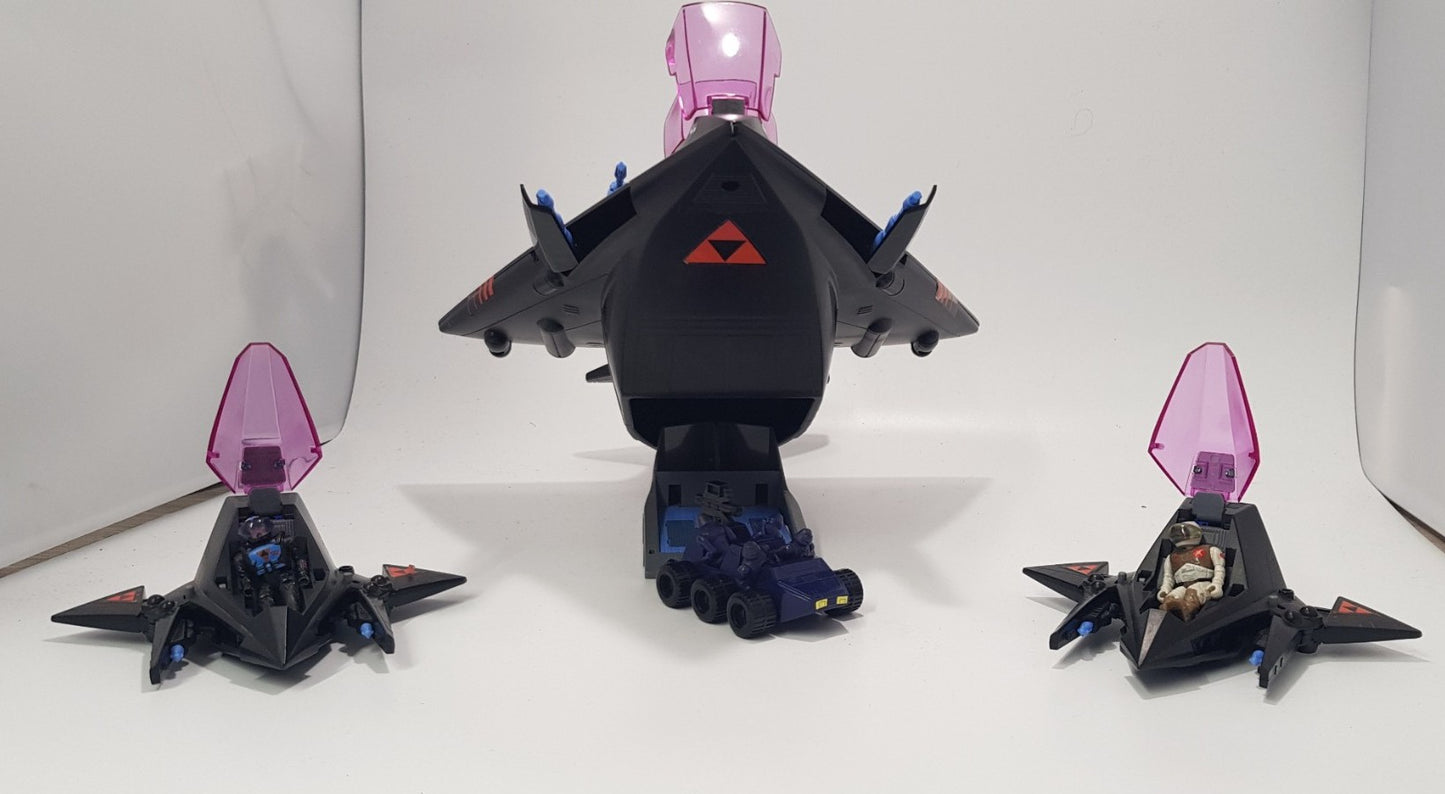 STARCOM 1986 Shadow BAT Vehicle with Major Klag Action Figure Plus x2 Shadow Parasite -  VGC