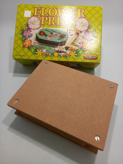 Spear's Games Vintage Flower Press in Original Box