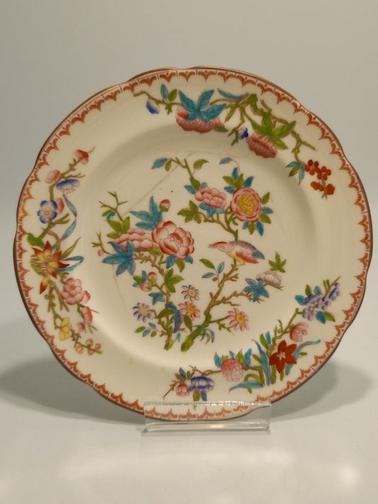 Minton's Gilman Collamore Fifth Avenue New York Antique 1920s Painted Plate