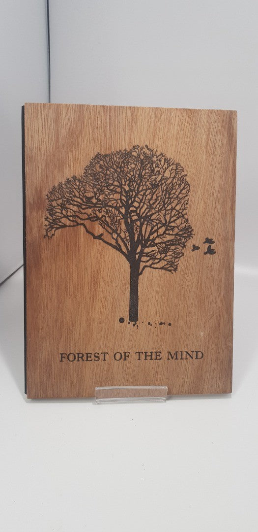 Forest of The Mind by David Andreas 2003 Wooden Cover & lino print
