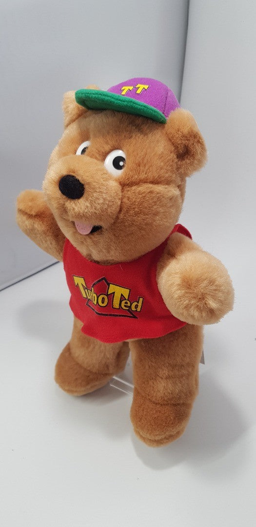 Vintage. RUSS. Golden Bear/Turbo Ted Plush 32cm Tall GC