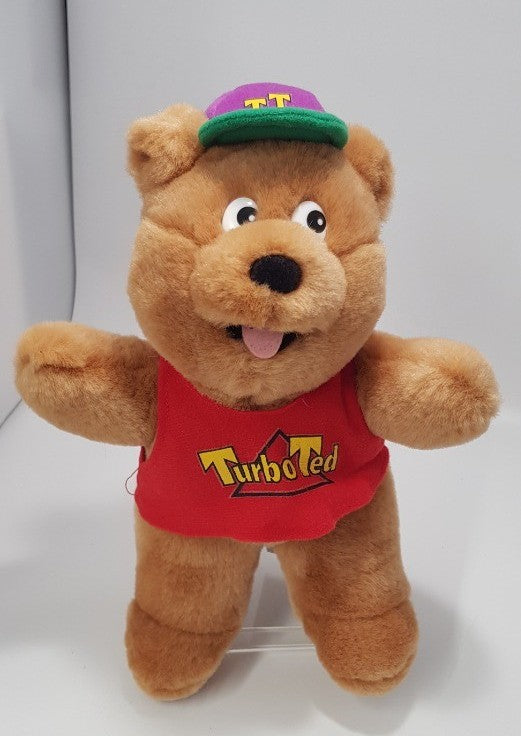 Vintage. RUSS. Golden Bear/Turbo Ted Plush 32cm Tall GC