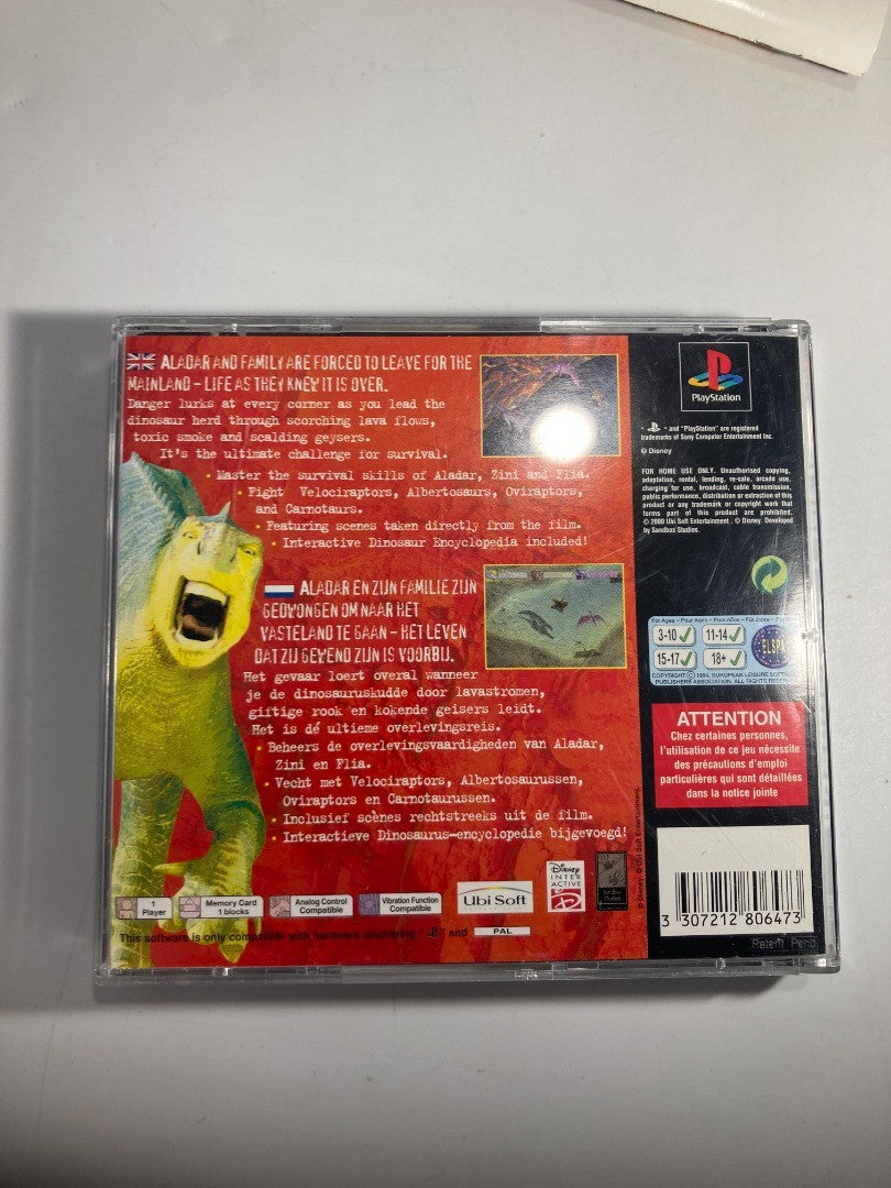 PlayStation 1 Disney Dinosaur Video Game PAL 2000 - Tested and with Manual