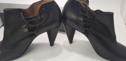 Robert Clergerie Black Leather Ankle Boots Size 5.5/6 (Narrow) BNIB