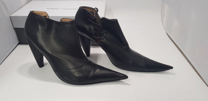 Robert Clergerie Black Leather Ankle Boots Size 5.5/6 (Narrow) BNIB