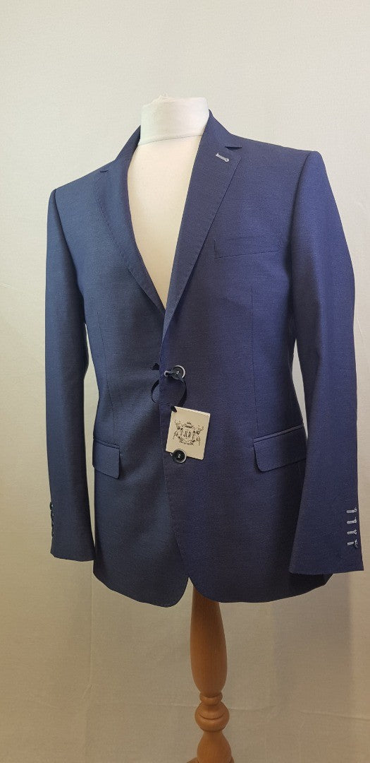 Jiggler Lord Berlue Jacket. Blue with floral lining. Size 40R BNWT (missing buttons)