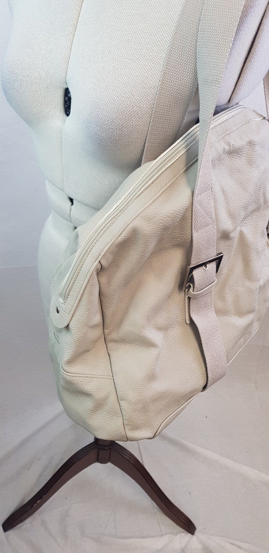 Emporio Armani Grey Faux Leather Handbag VGC