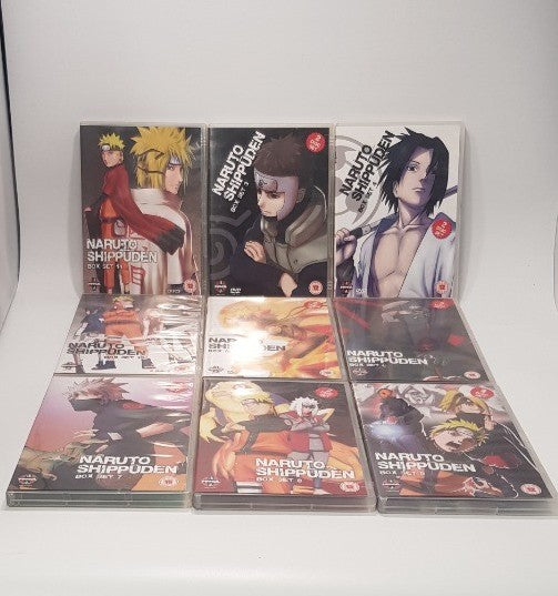 Naruto Shippuden Box Set Selection x9 DVD Bundle VGC