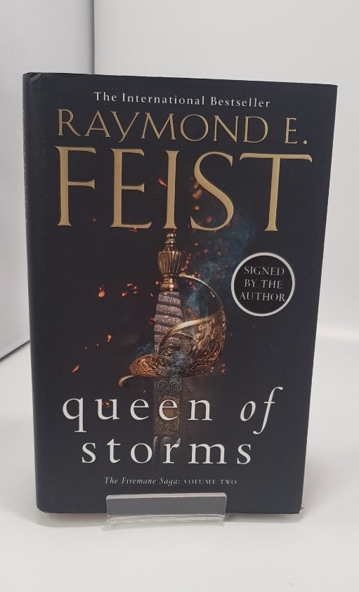 Queen of Storms by Raymond E. Feist - Signed 1st Edition/Print VGC