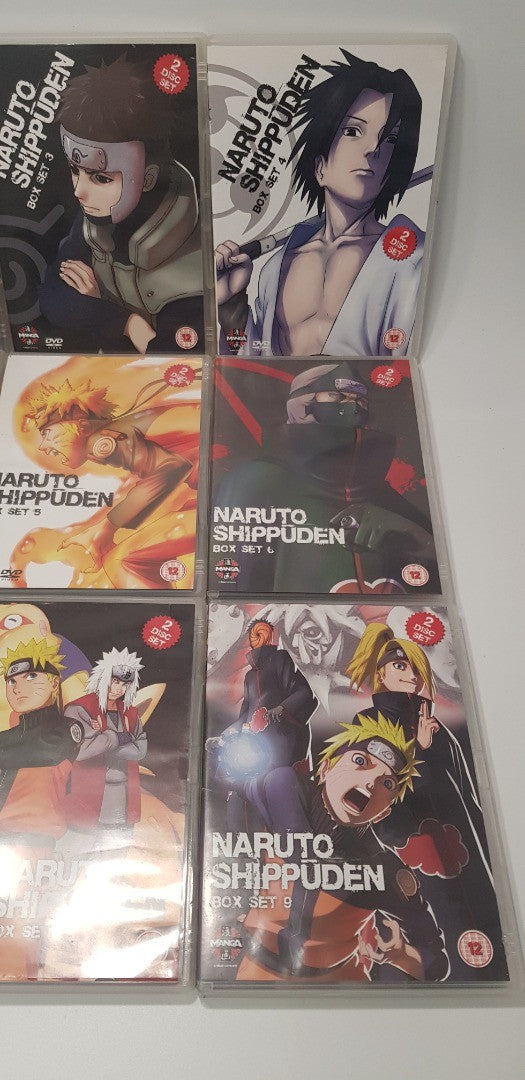 Naruto Shippuden Box Set Selection x9 DVD Bundle VGC