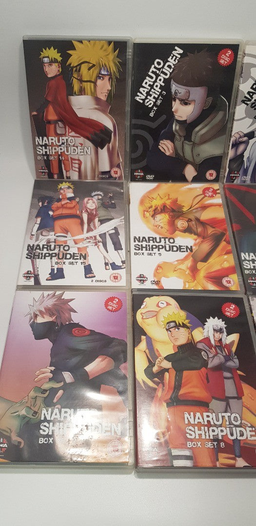 Naruto Shippuden Box Set Selection x9 DVD Bundle VGC