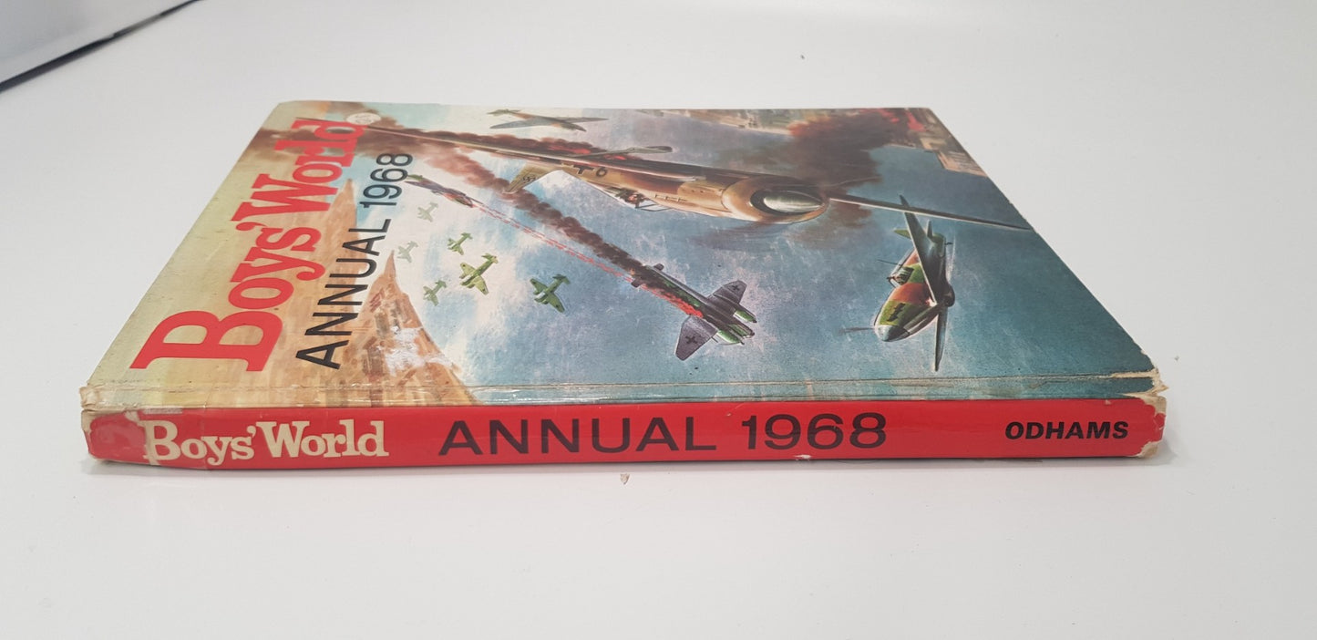 Boys World Annual 1968 Hardback in Good Condition