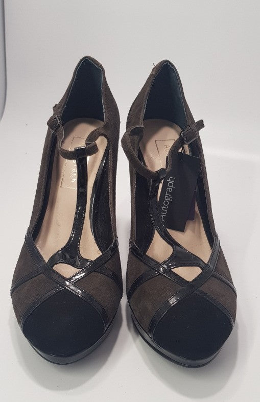 Autograph Brown & Black Heels Size 4 Brand New with defects/Storage Marks on heels