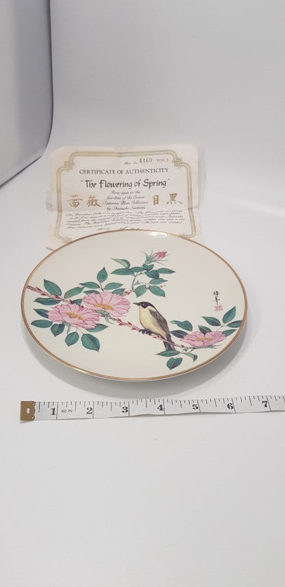 Hamilton Collectors Plate 'The Flowering of Spring' with Cert. No 4460/5000