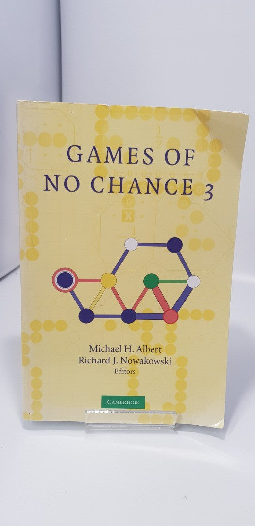 Games of No Chance 3 Michael H Albert Richard Nowakowski VGC