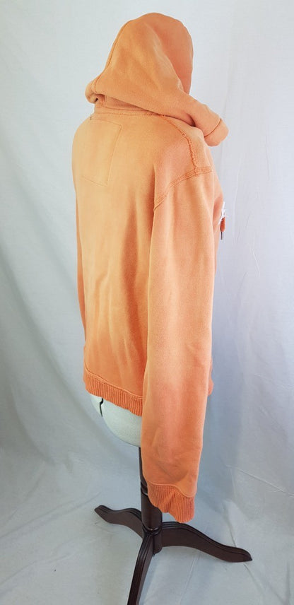 Abercrombie & Fitch Orange Hoodie with full zip. Size L GC