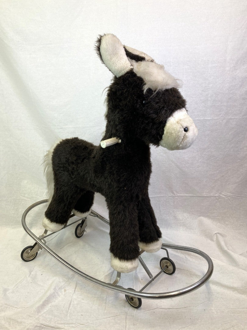 Nounours Vintage Rocking Horse / Donkey, with Wheels