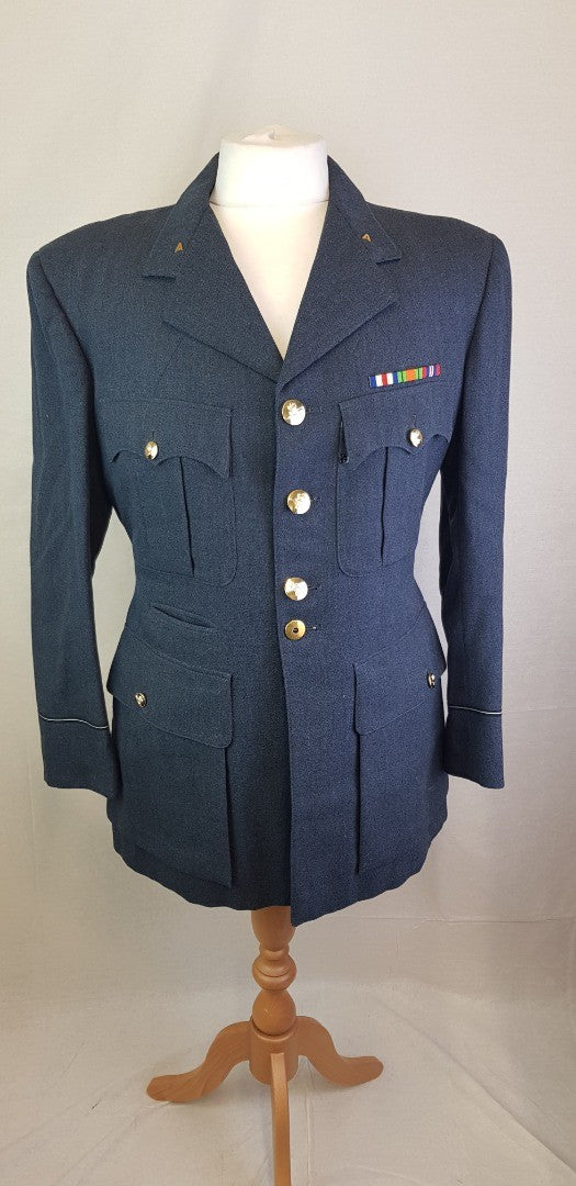 Vintage Moss Bros/Military Style Navy Blazer  38" Chest (Size S)  VGC