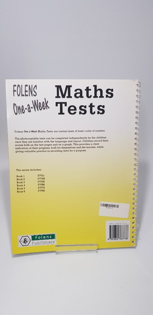 Folens. One-A-Week Maths Tests Book 5 VGC 1852767774