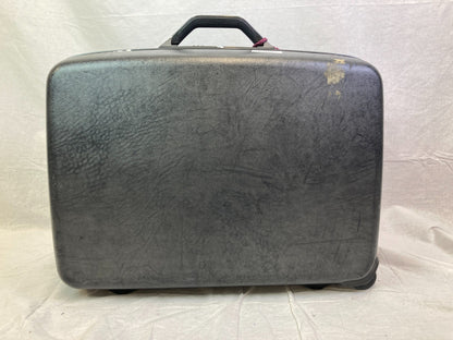 Samsonite Wheeled Hard Suitcase, Vintage Black Case with Lock and Handle