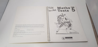 Folens. One-A-Week Maths Tests Book 5 VGC 1852767774