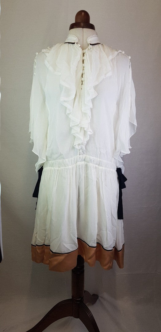 Zara Collection 13 White Summer Dress 2023 Season Size M BNWT