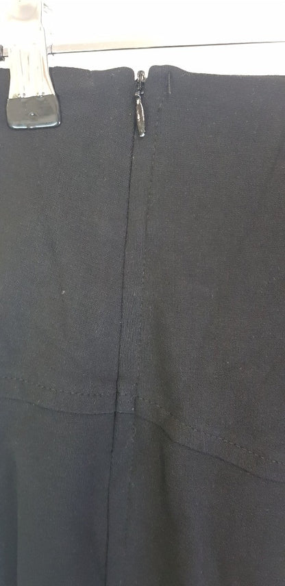 Diane Von Furstenberg Black Stretchy Pencil Skirt Size 6 VGC