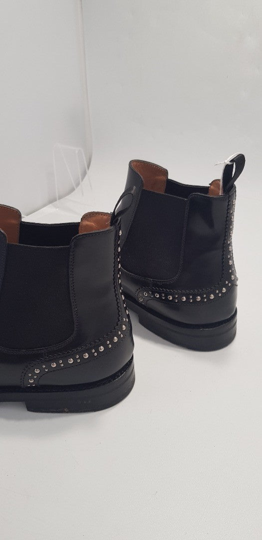 Church's Studded Black Ketsby Leather Chelsea Boots Size 5/5.5 VGC